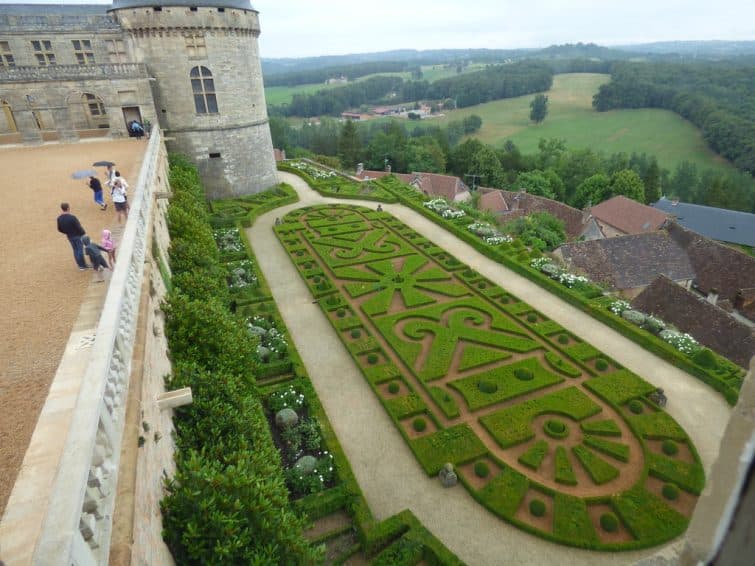 Les jardins du château de Hautefort, Dordogne