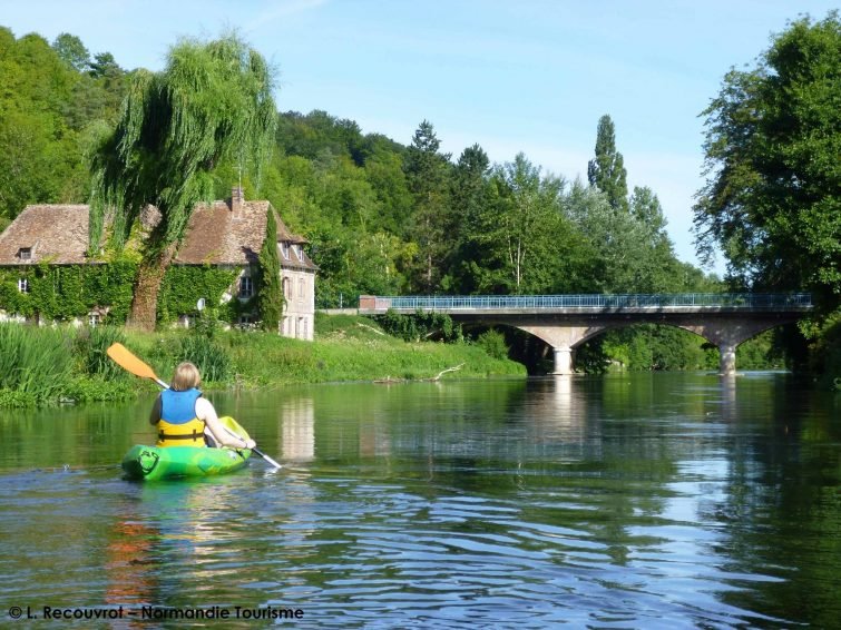 Faire du canoë-kayak en Normandie : sur l'Eure