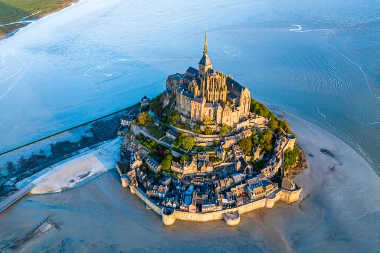 Phénomène de marée haute, Mont Saint-Michel