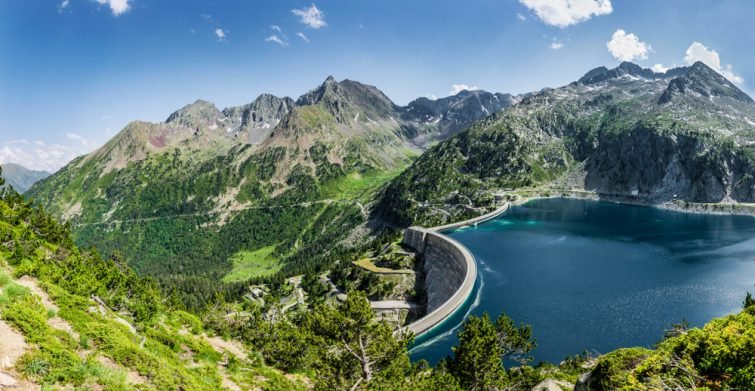 Vue aérienne sur le Lac de Cap le Long