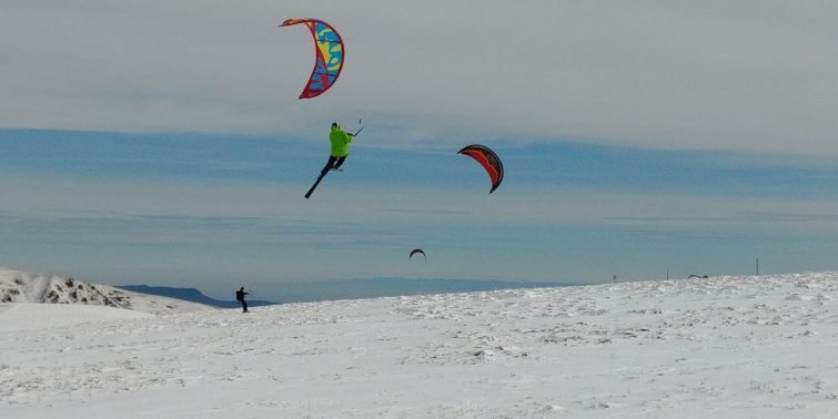 Snowkite activité outdoor Gérardmer