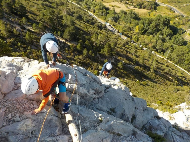 Viaferrata dans les Pyrénées catalanes