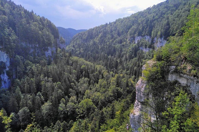 Via ferrata dans le Doubs