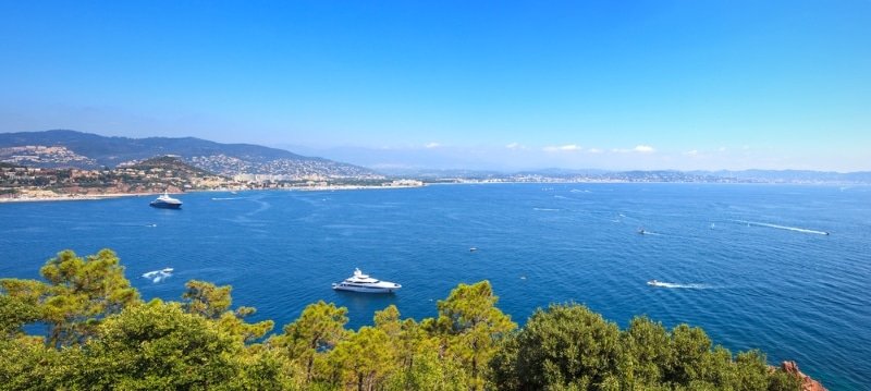 visiter la côte d azur baie de cannes